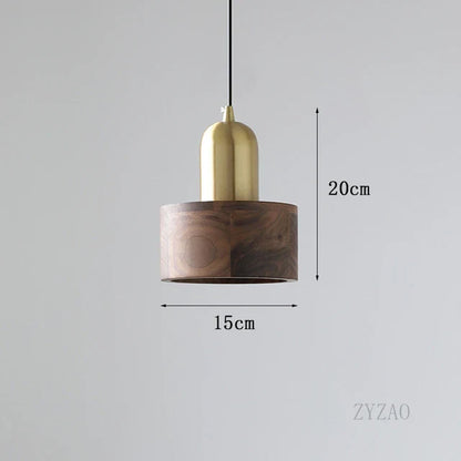 WalnutWhisper - Lampa wisząca z drewna orzechowego