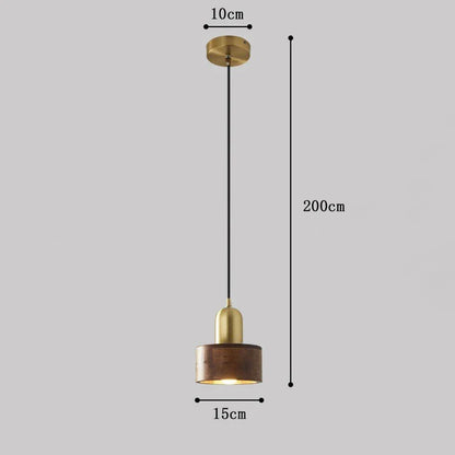 WalnutWhisper - Lampa wisząca z drewna orzechowego