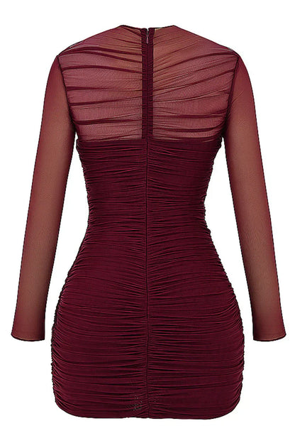 LB | Dwuwarstwowa siateczkowa seksowna mini sukienka Skinny