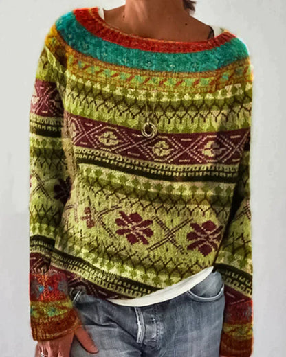 LB | Dzianinowy sweter boho
