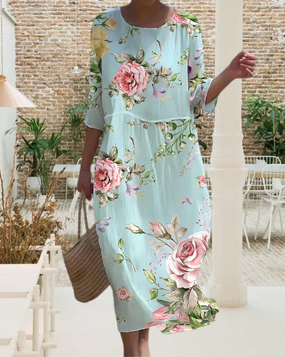 LB | Elegancka sukienka w kwiaty