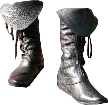 AS | Sznurowane buty z kokardkami w gotyckim stylu steampunk
