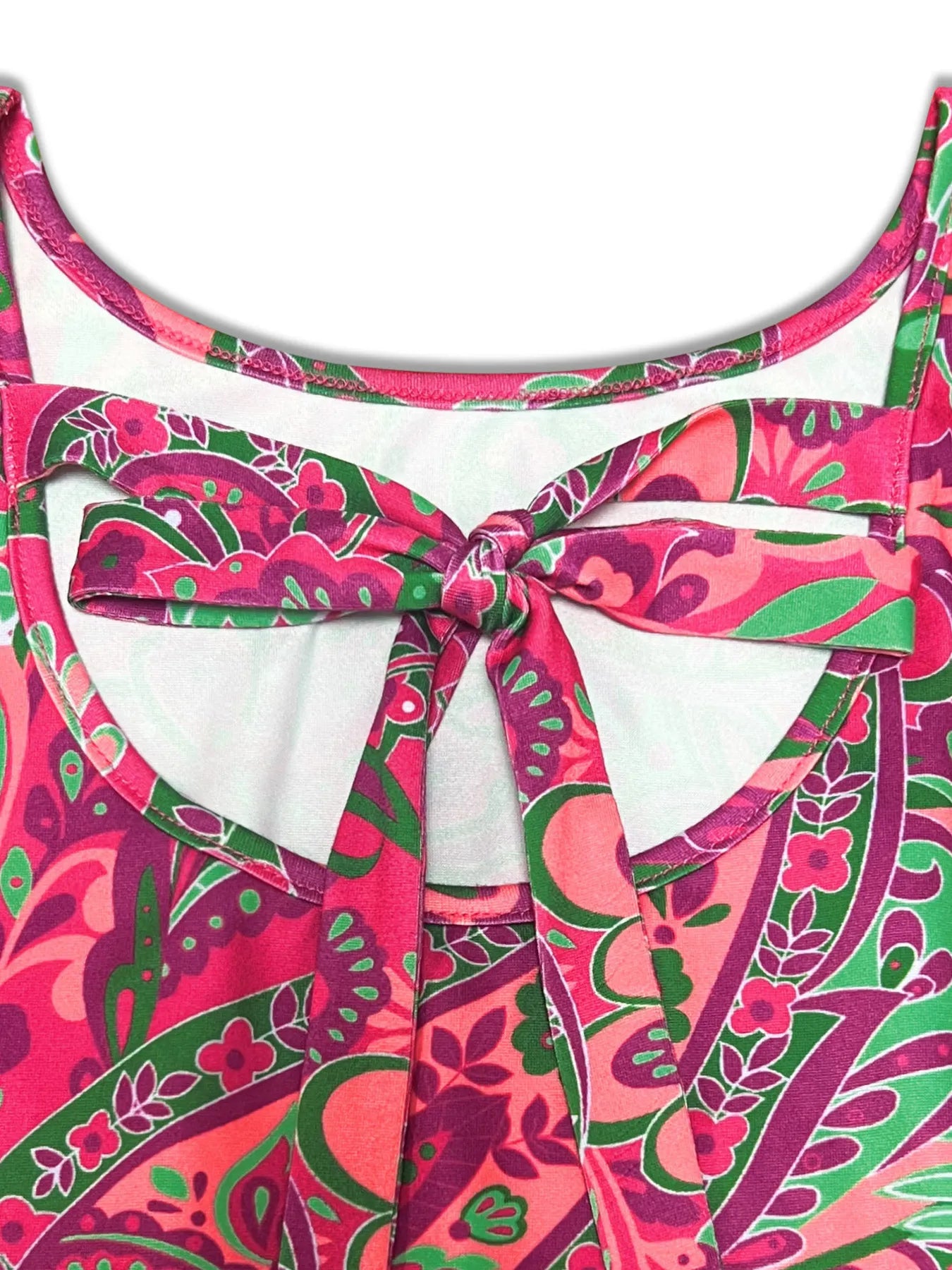 LB | Mini sukienka w paisley z marszczonymi rękawami