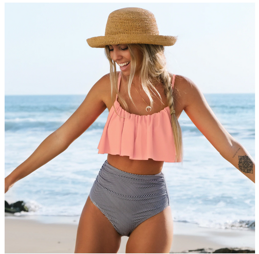 AS | Kolorowe bikini z falbankami