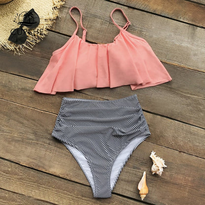 AS | Kolorowe bikini z falbankami