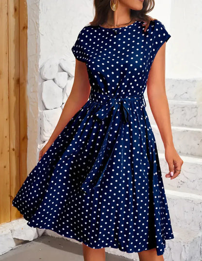 LB | Sukienka w kropki w stylu vintage, elegancka