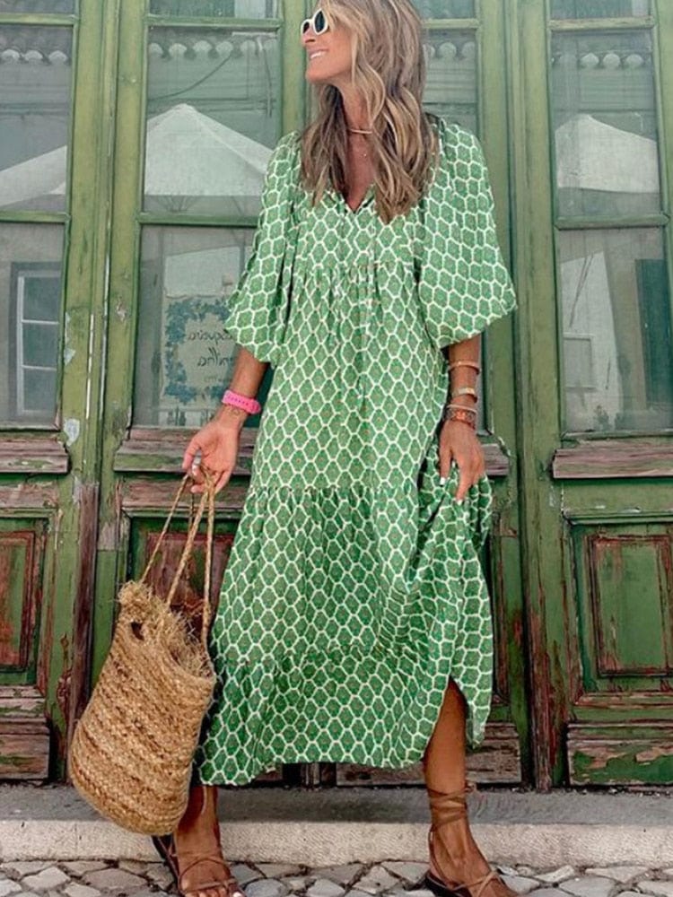 LB | Sukienka maxi Bohème