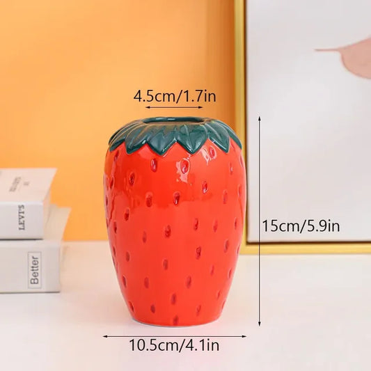 BerryBliss - Ceramiczny wazon na truskawki