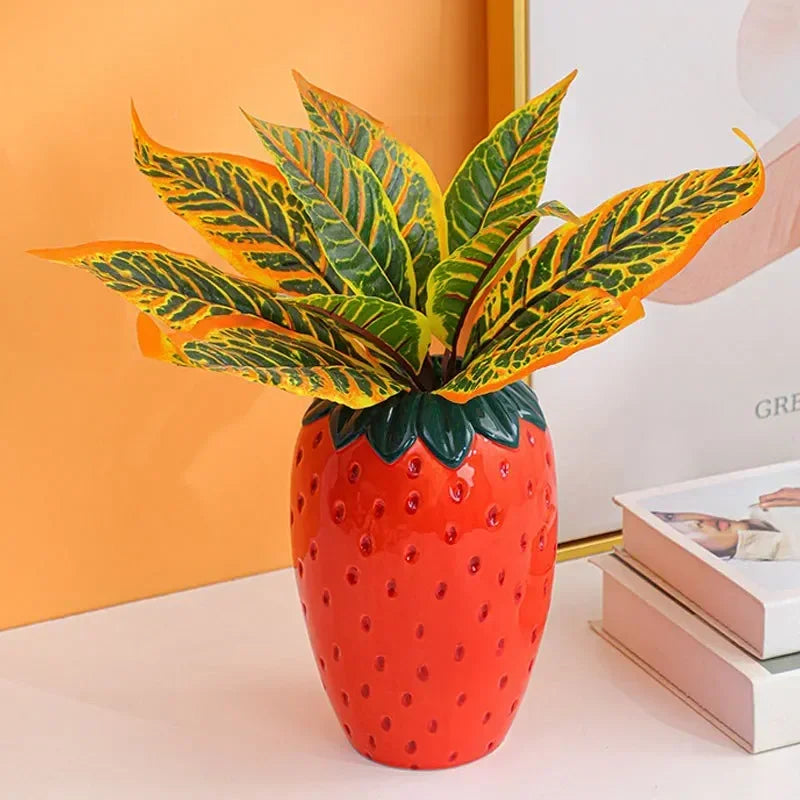 BerryBliss - Ceramiczny wazon na truskawki