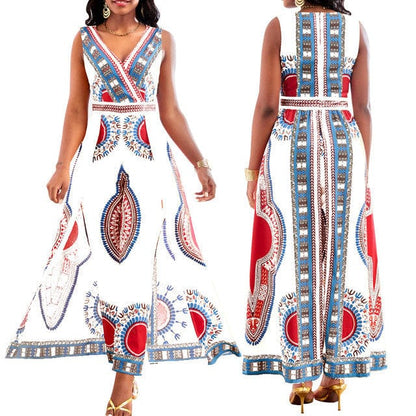 AS | Kombinezon z afrykańskim nadrukiem w stylu dashiki