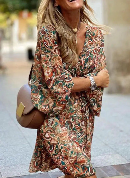 LB | Sukienka Bohemian Paisley
