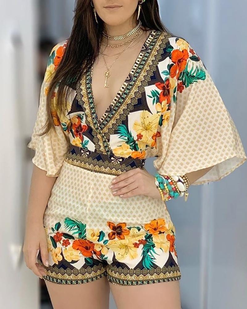AS | Elegancka ramoneska w kwiaty