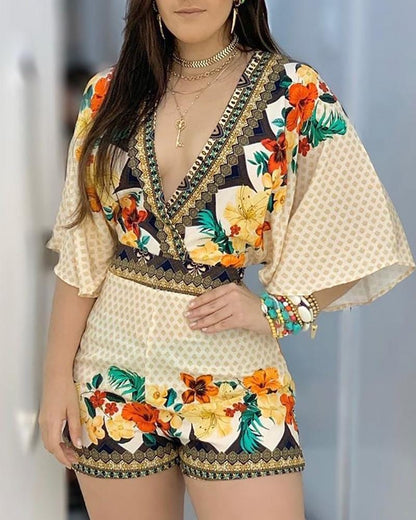 AS | Elegancka ramoneska w kwiaty