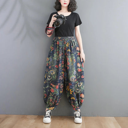 AS | Dżinsy w kwiaty w stylu vintage