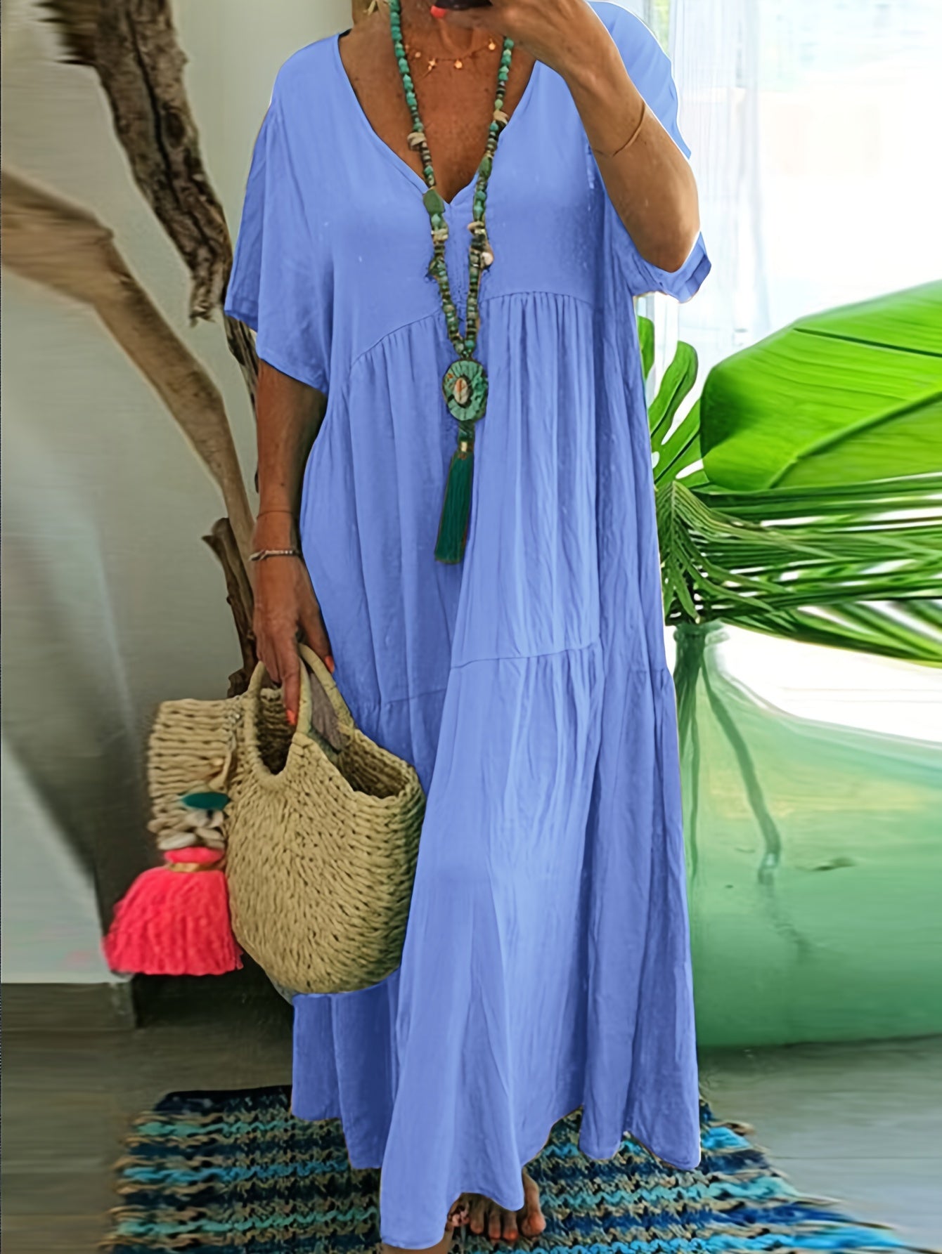 LB | Casualowa sukienka maxi plus size
