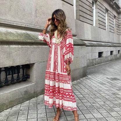 LB | Nadmorski urok boho maxi sukienka