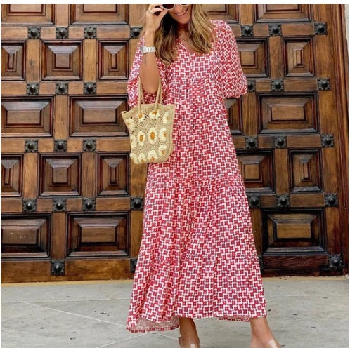 LB | Nadmorski urok boho maxi sukienka