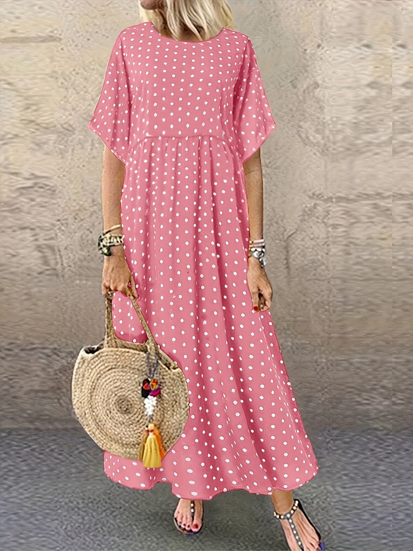 LB | Vintage Dot Maxi Dress