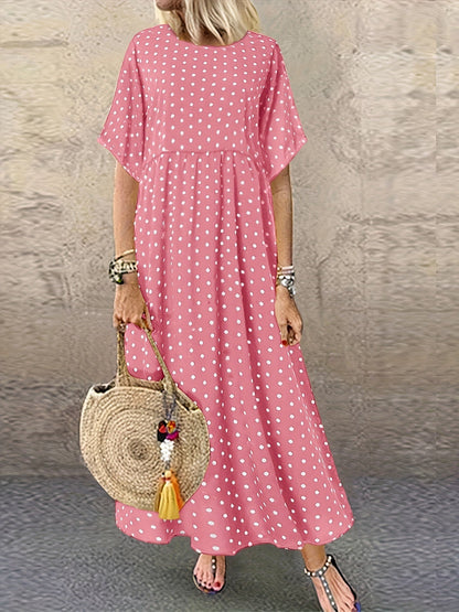 LB | Vintage Dot Maxi Dress