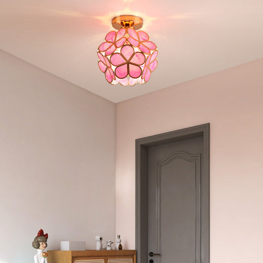 FloralSymphony - Elegancka lampa sufitowa z klejnotami