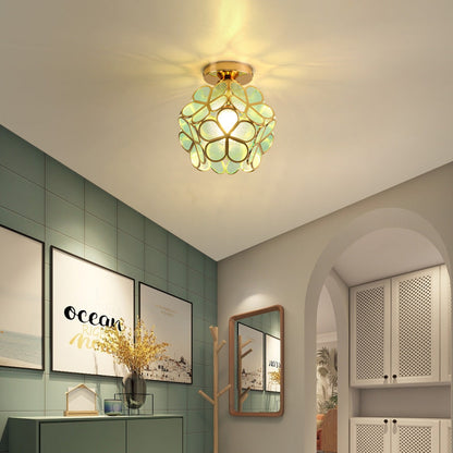 FloralSymphony - Elegancka lampa sufitowa z klejnotami