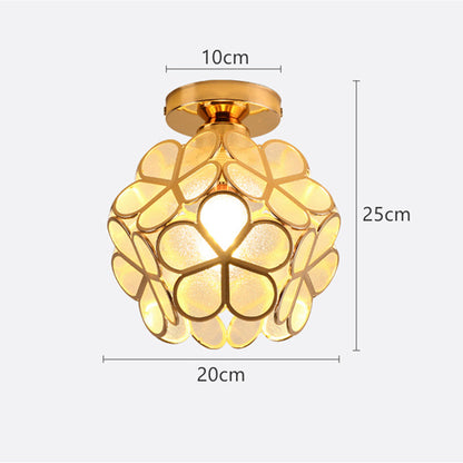 FloralSymphony - Elegancka lampa sufitowa z klejnotami
