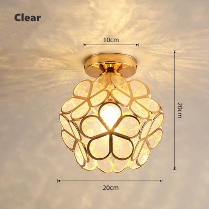 FloralSymphony - Elegancka lampa sufitowa z klejnotami