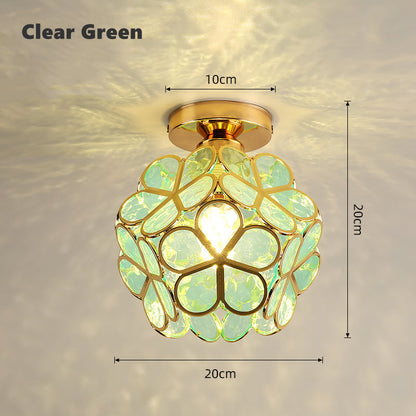 FloralSymphony - Elegancka lampa sufitowa z klejnotami