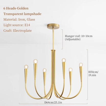 RoyaltyFrench - Lampa sufitowa LED Candlelight