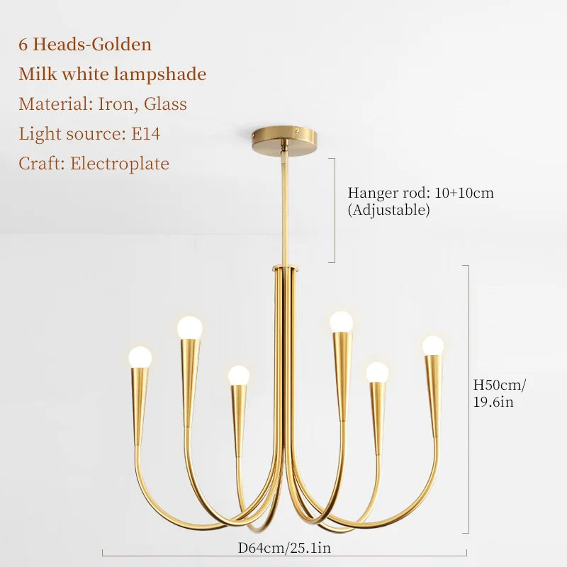 RoyaltyFrench - Lampa sufitowa LED Candlelight