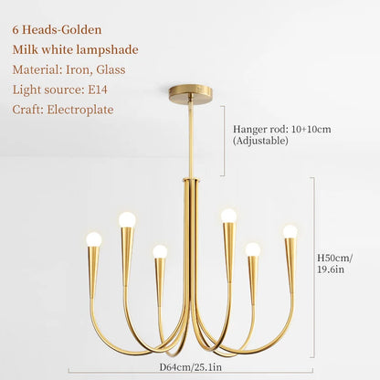 RoyaltyFrench - Lampa sufitowa LED Candlelight