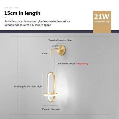 Sleek Glow - Ledowa lampa ścienna