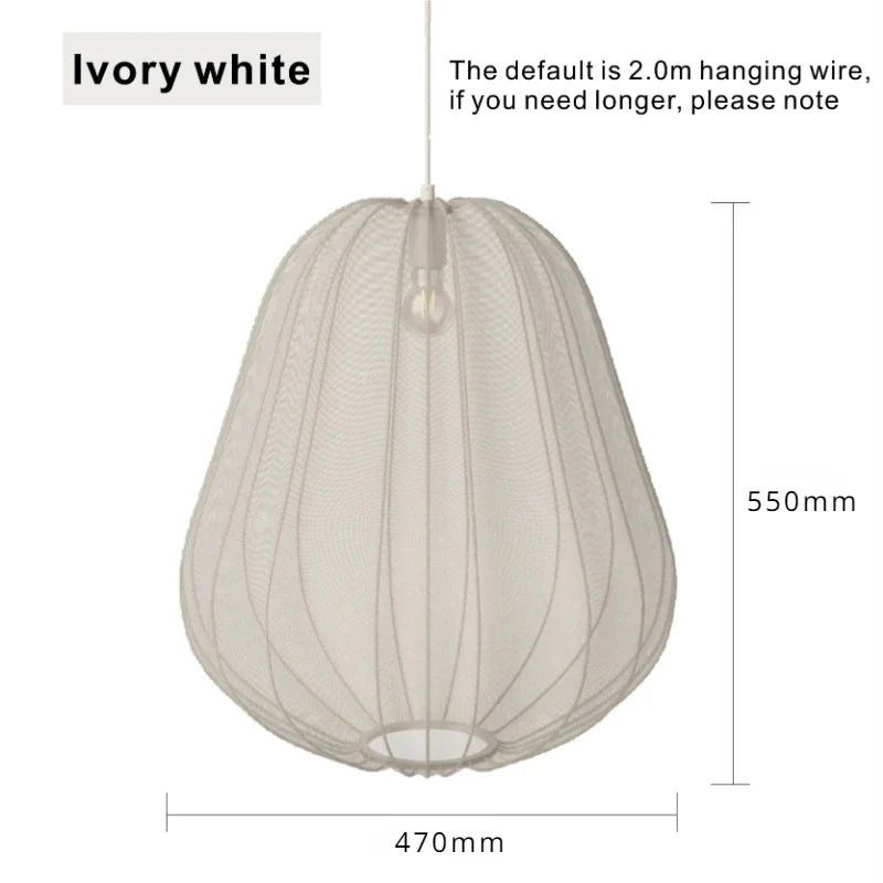 Lampy sufitowe z przezroczystej tkaniny