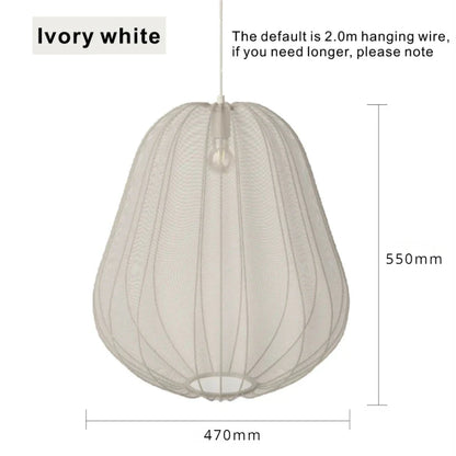 Lampy sufitowe z przezroczystej tkaniny