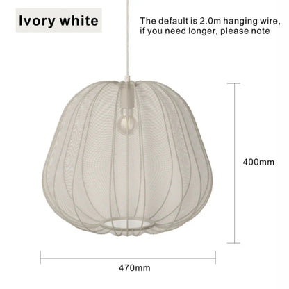 Lampy sufitowe z przezroczystej tkaniny