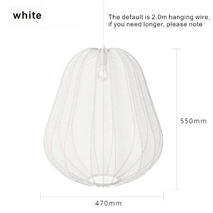Lampy sufitowe z przezroczystej tkaniny