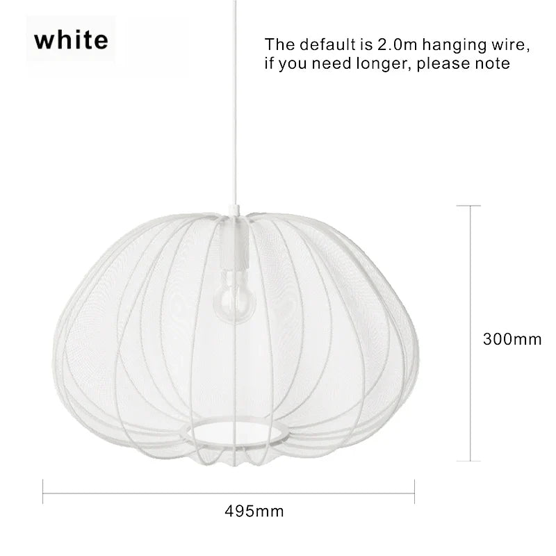Lampy sufitowe z przezroczystej tkaniny