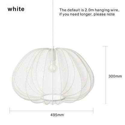 Lampy sufitowe z przezroczystej tkaniny