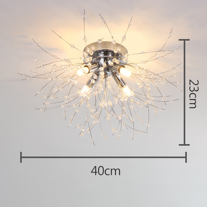 Kryształowa lampa sufitowa Dandelion