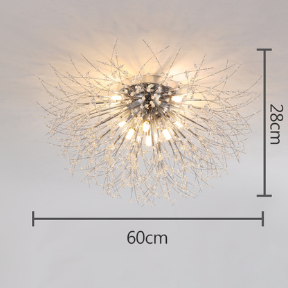 Kryształowa lampa sufitowa Dandelion