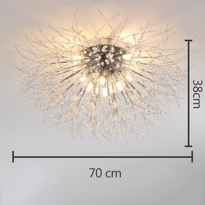 Kryształowa lampa sufitowa Dandelion