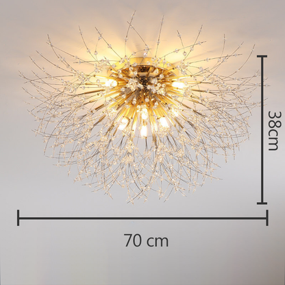 Kryształowa lampa sufitowa Dandelion