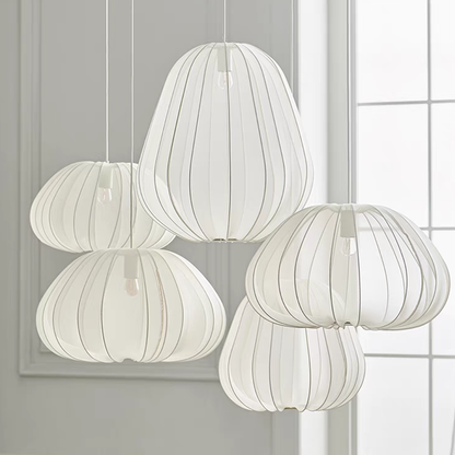 Lampy sufitowe z przezroczystej tkaniny