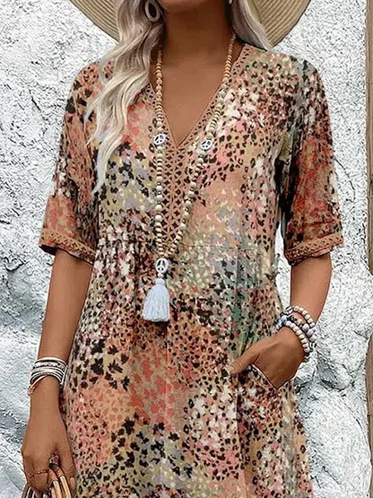 LB | Elegancka i nowoczesna sukienka midi