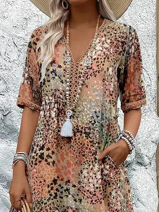 LB | Elegancka i nowoczesna sukienka midi
