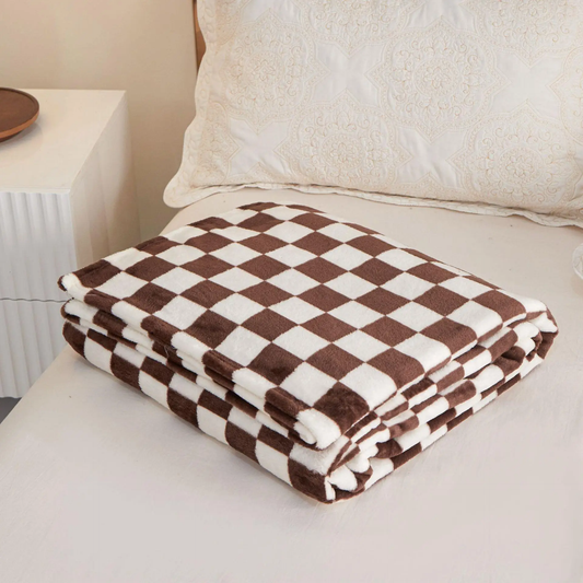 PlaidCuddle | Koc flanelowy w kratę