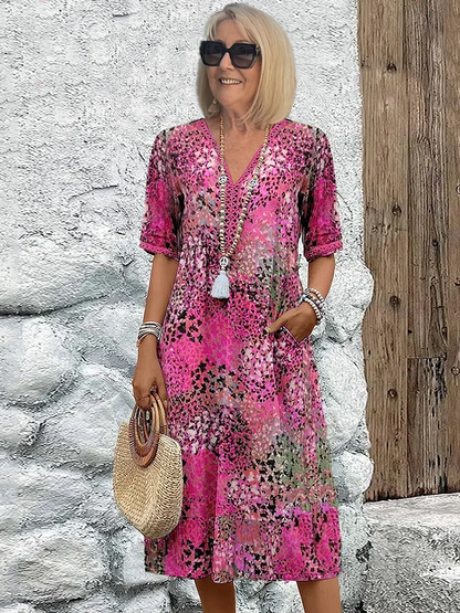 LB | Elegancka i nowoczesna sukienka midi