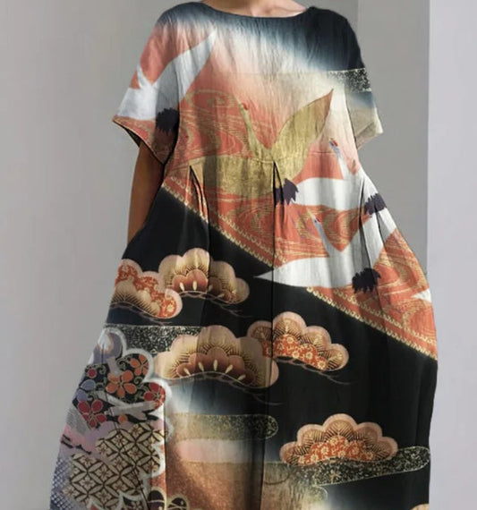 LB | Floral Pattern 3D Spersonalizowana koszulka z krótkim rękawem dla dziewczynek