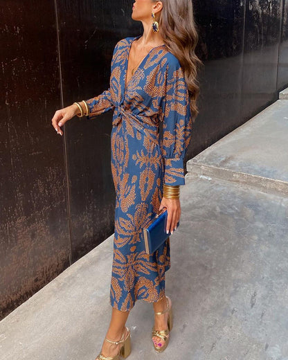 LB | Twist Elegance Midi Dress