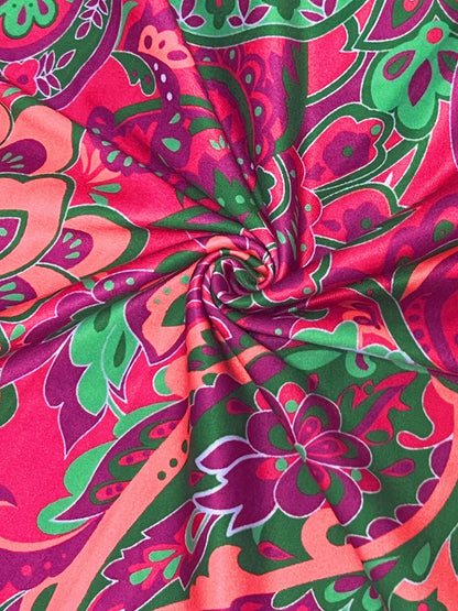 LB | Mini sukienka w paisley z marszczonymi rękawami